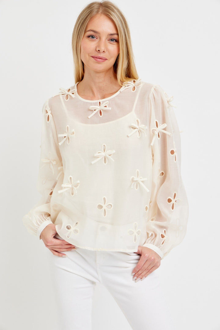 Bow Cut Out Top