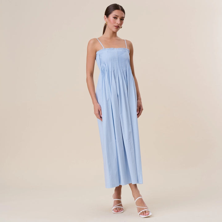 Sky Pintuck Dress