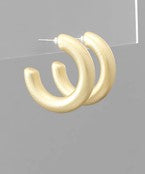 Matte Minimalist Hoops