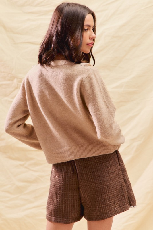 Laced Detail Cardigan