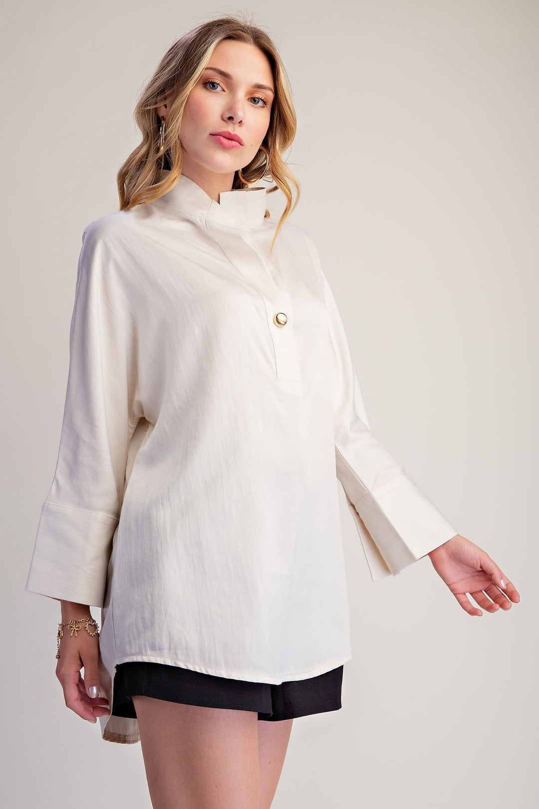 Dolman Shirt Blouse - Ivory