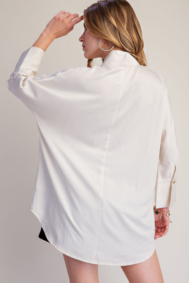 Dolman Shirt Blouse - Ivory