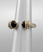 Black Accent Wrap Ring