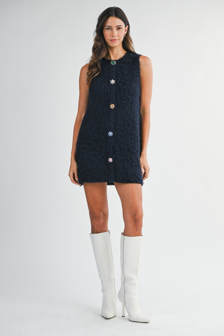 Ottoline Dress in Navy