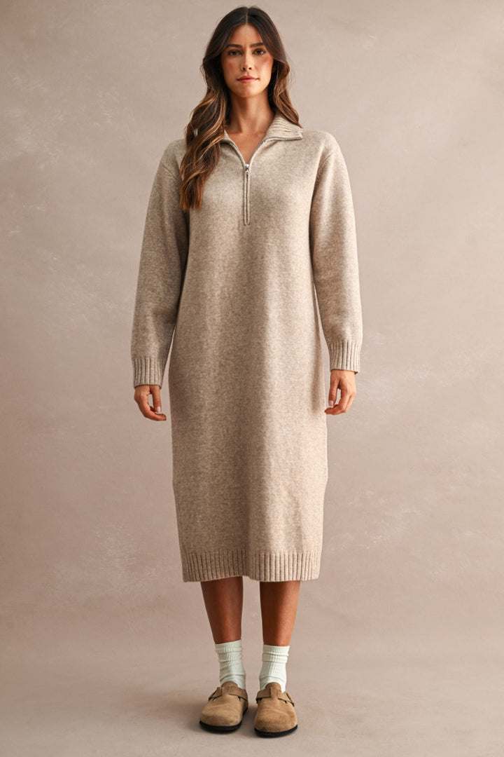 Ione Dress in Light Mocha