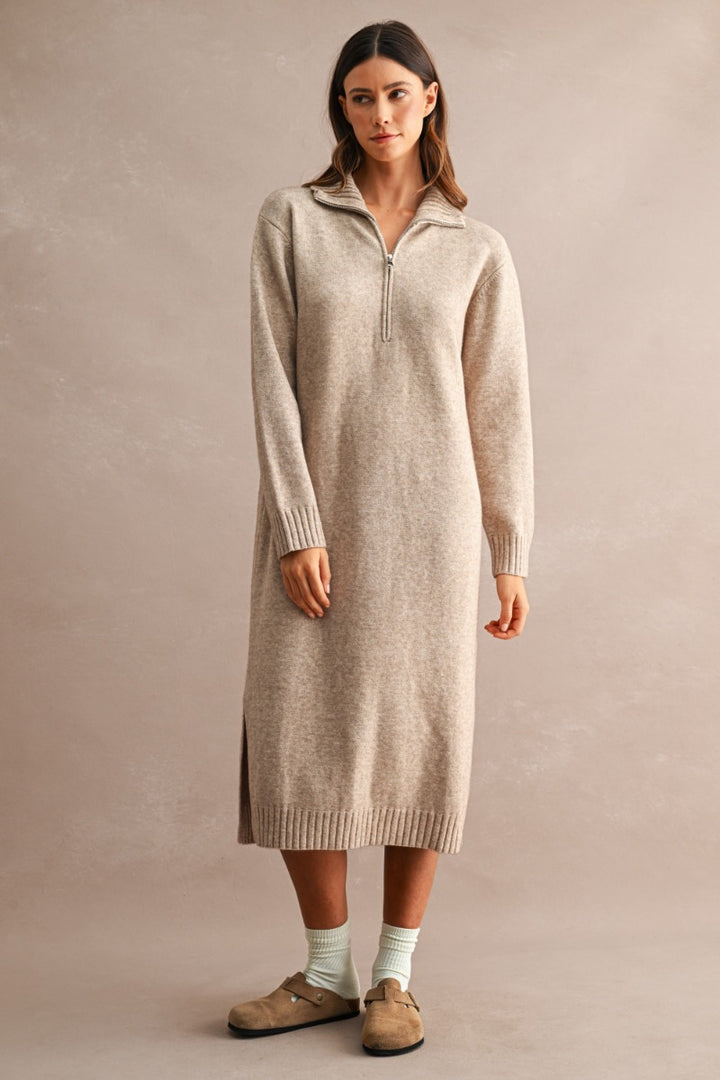 Ione Dress in Light Mocha