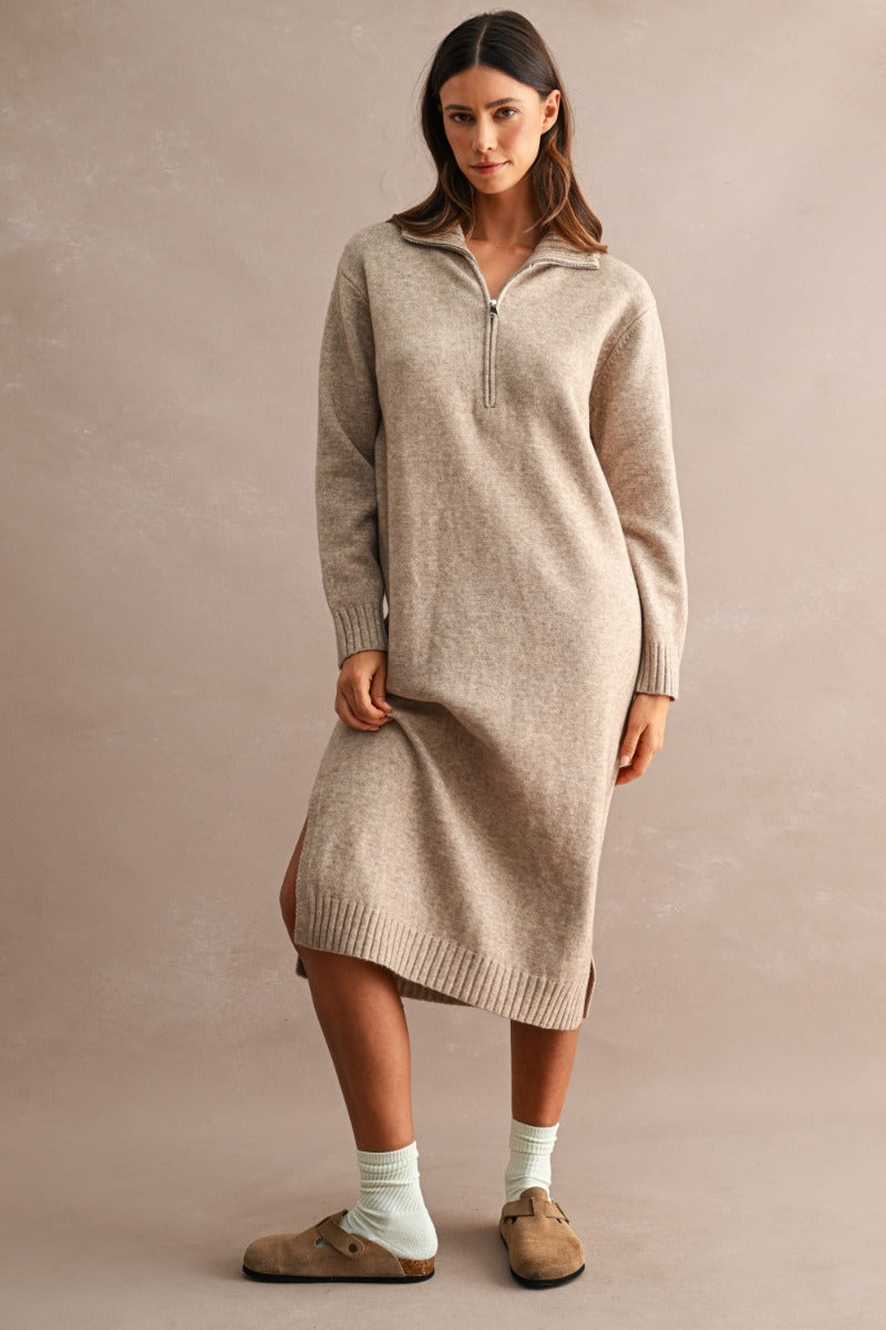 Ione Dress in Light Mocha