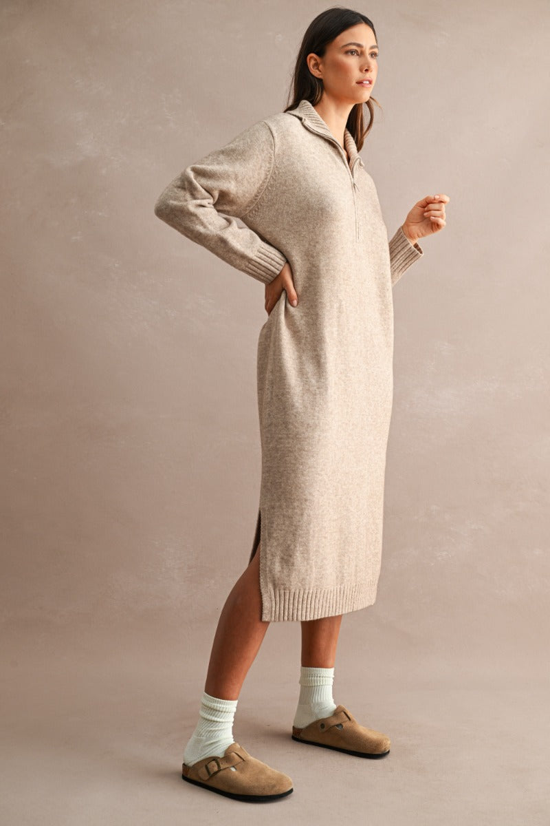 Ione Dress in Light Mocha