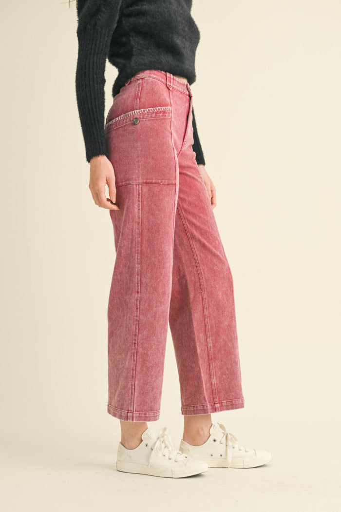 Scallop Stitched Jeans