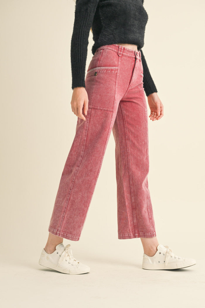 Scallop Stitched Jeans