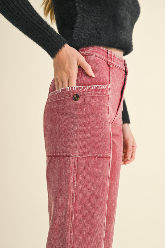 Scallop Stitched Jeans