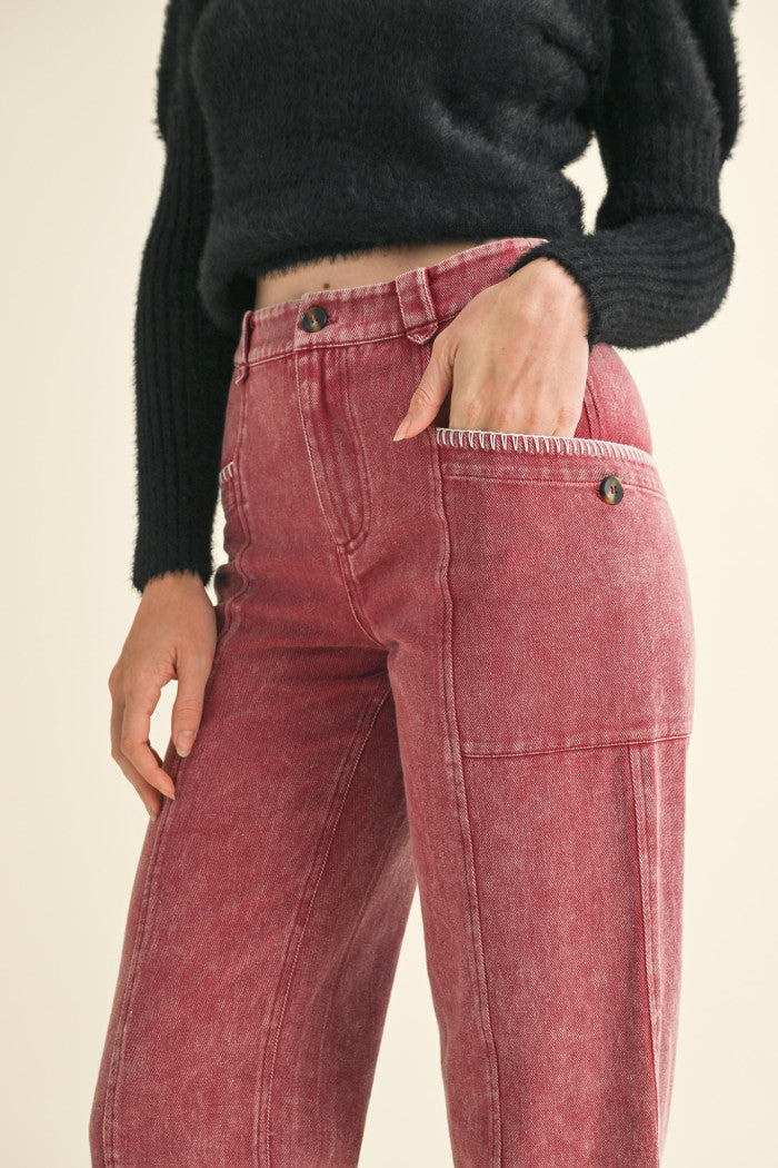 Scallop Stitched Jeans