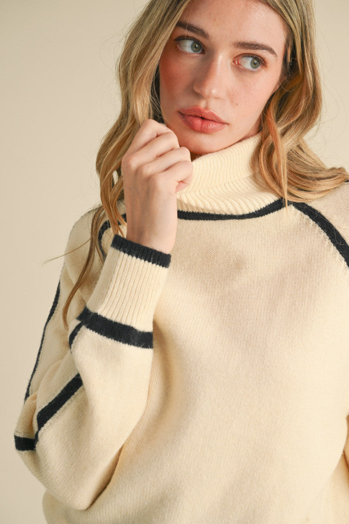 Contrast Sweater