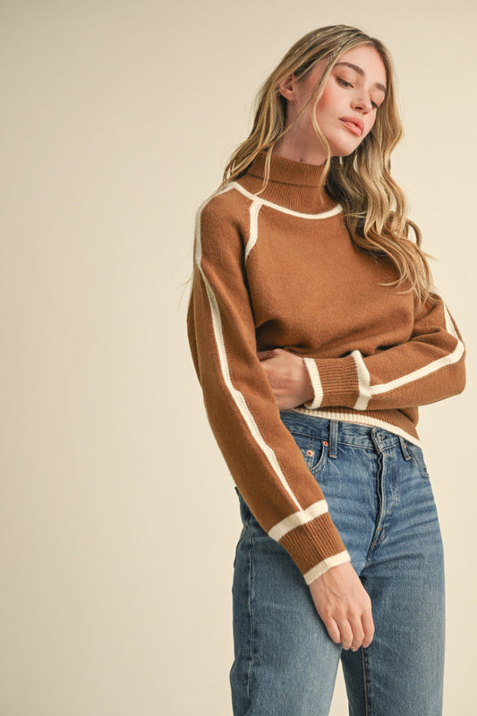 Contrast Sweater