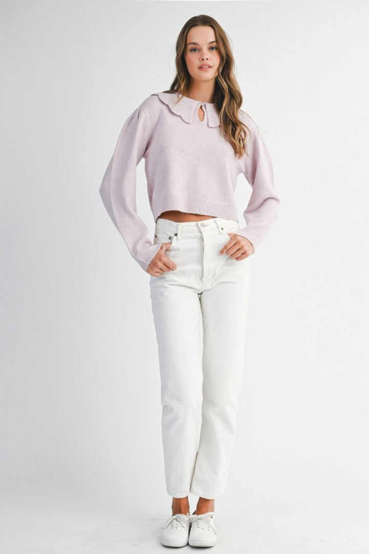 Scallop Collar Sweater