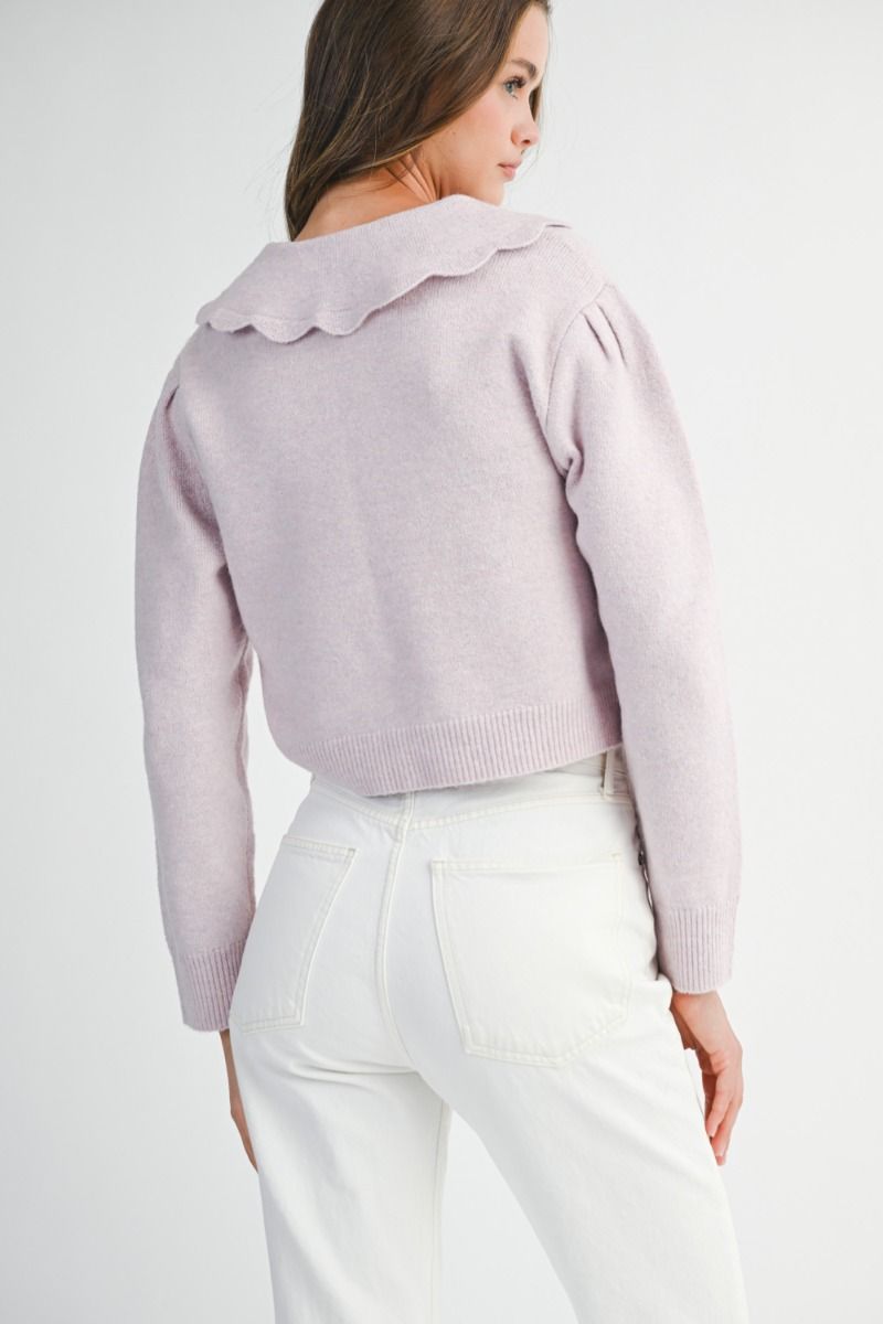 Scallop Collar Sweater