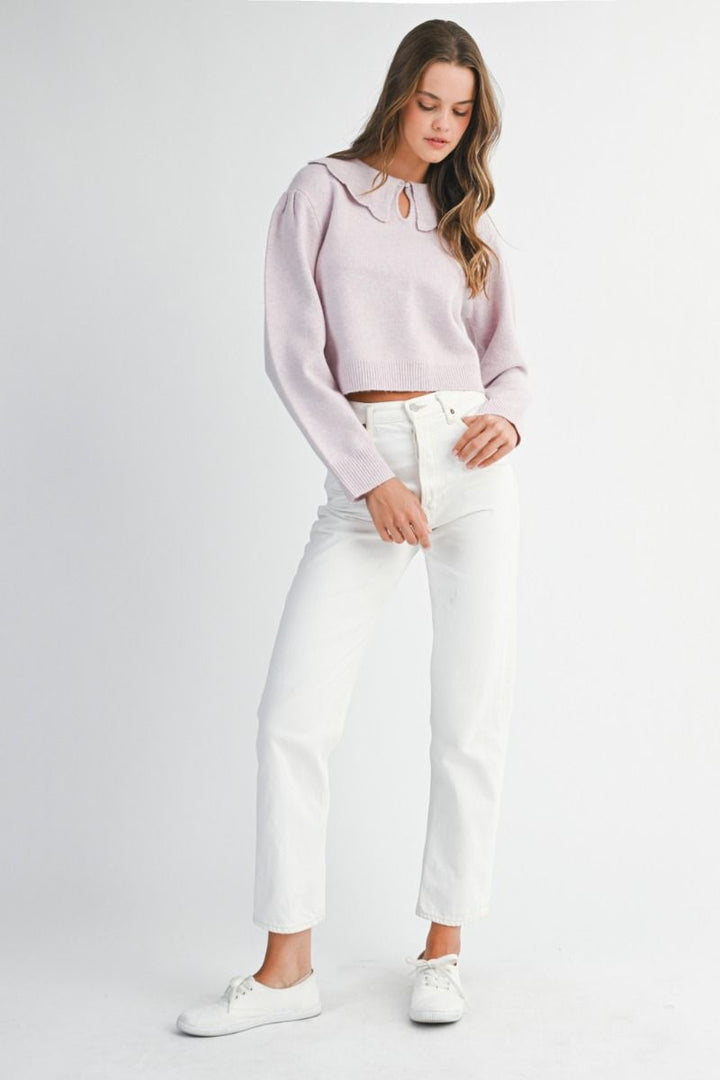 Scallop Collar Sweater