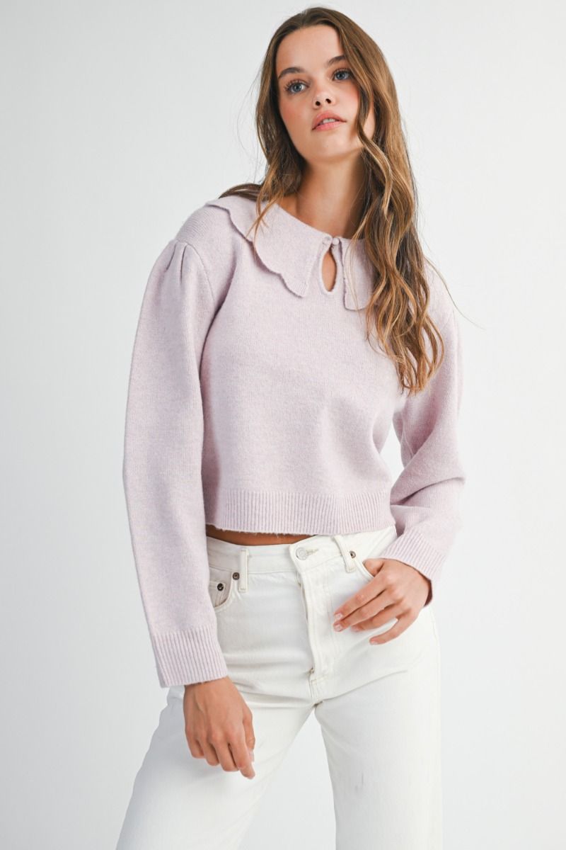 Scallop Collar Sweater