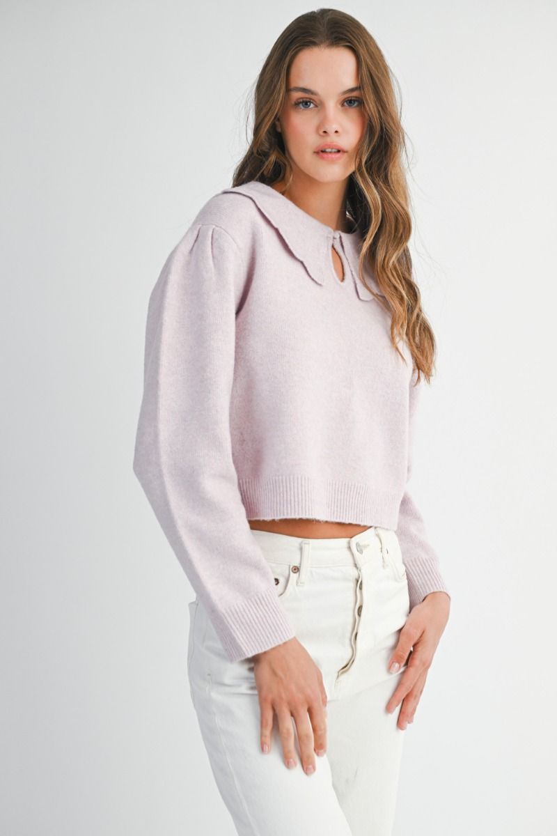 Scallop Collar Sweater