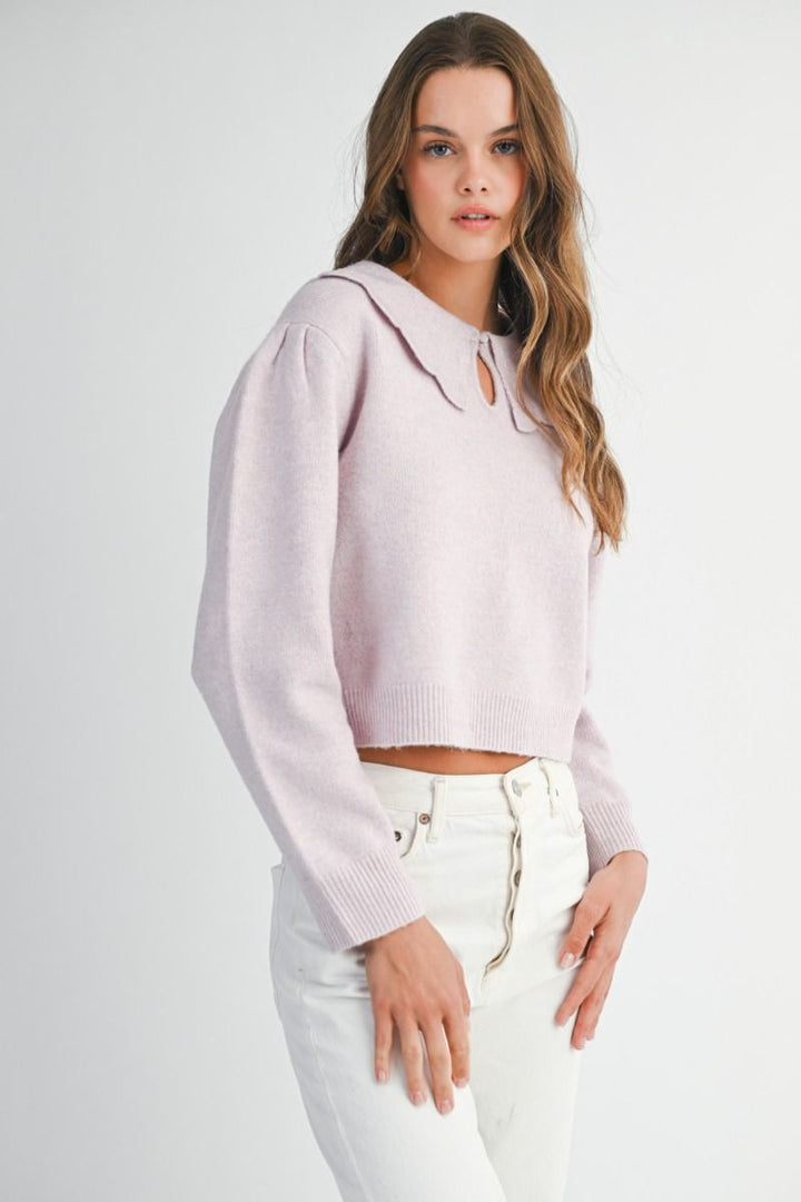 Scallop Collar Sweater