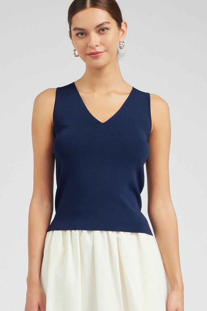Reyes Top - Navy