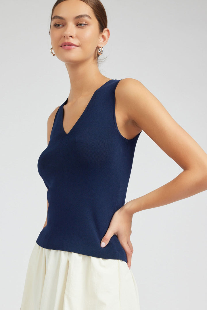 Reyes Top - Navy