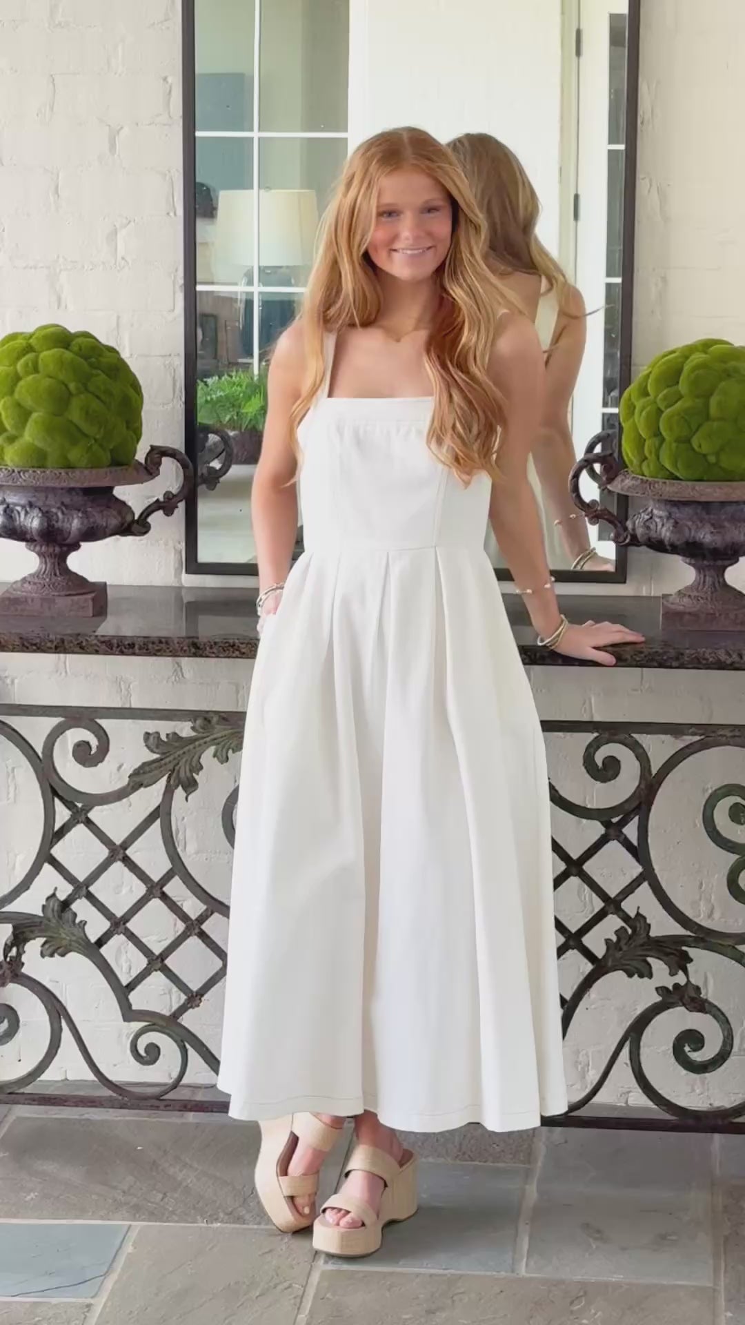 White Dunes Denim Dress