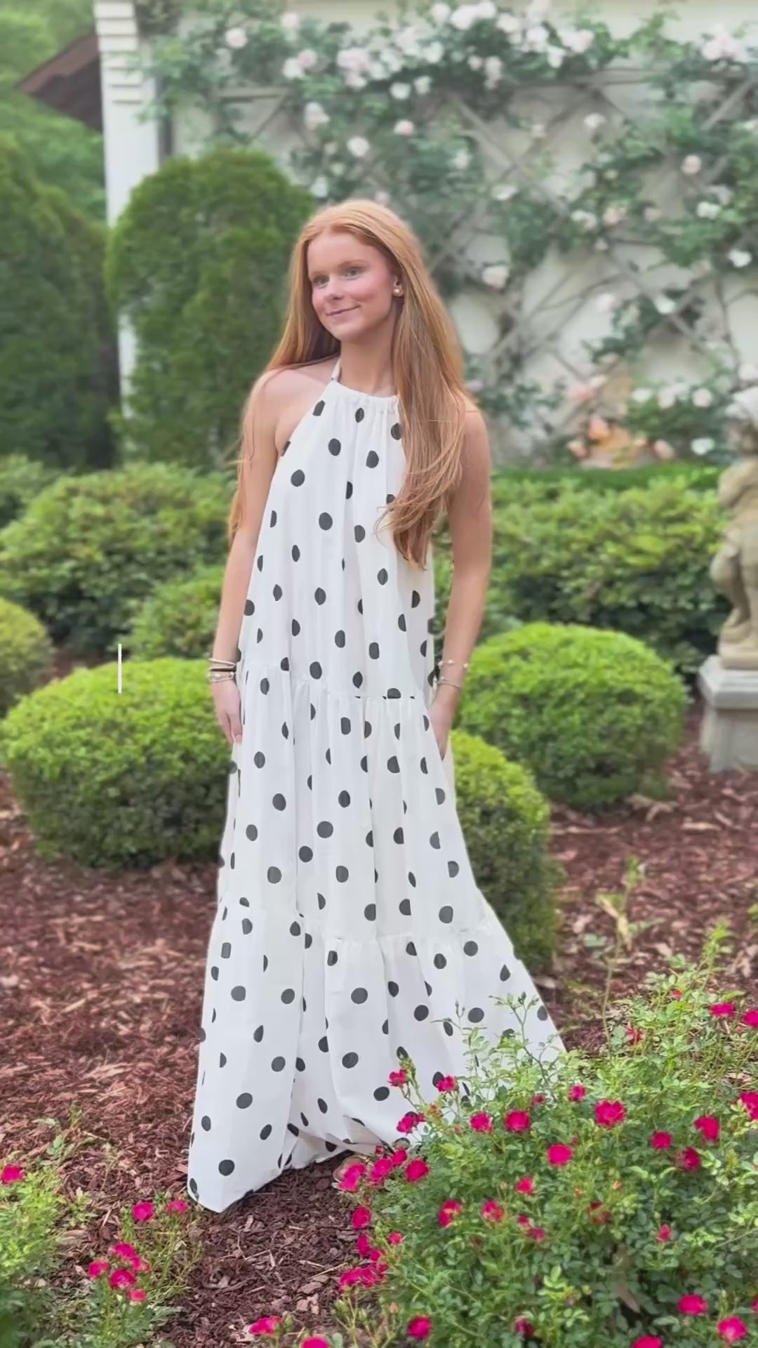 Polka Dotty Halter Dress