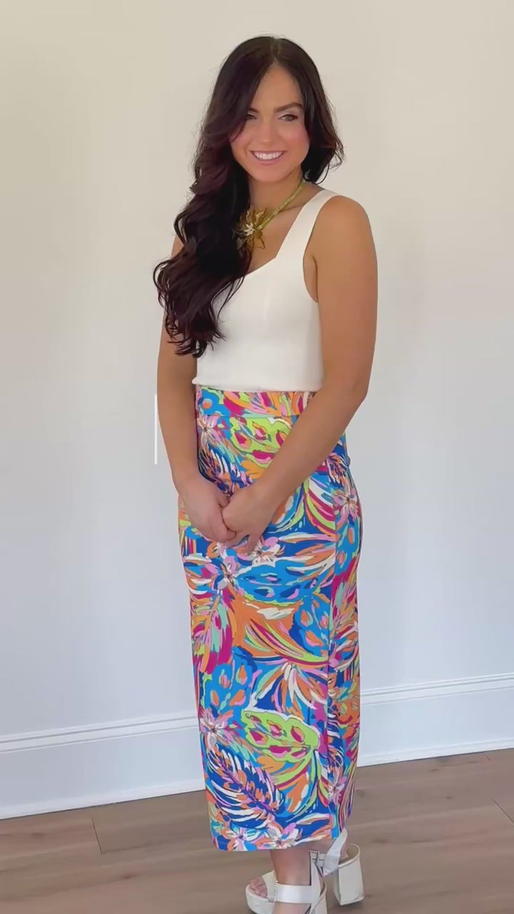 Coral Cay Pencil Skirt