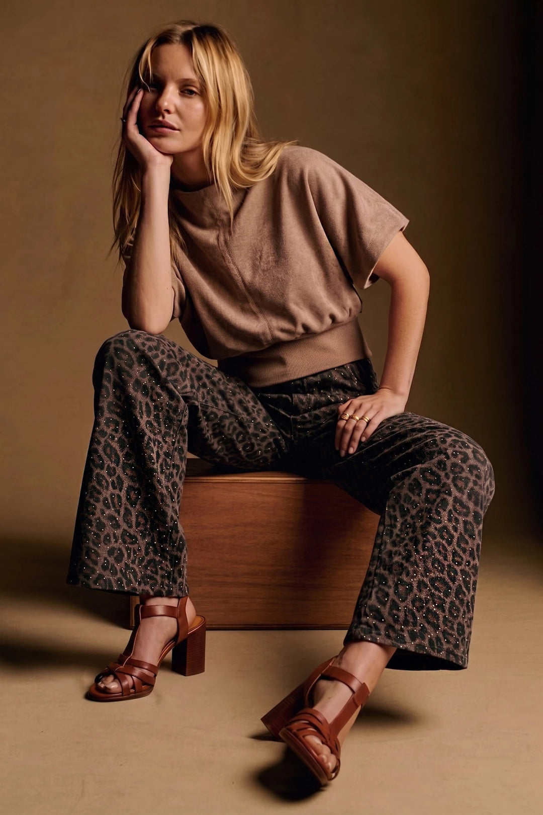 Ines Top in Mocha