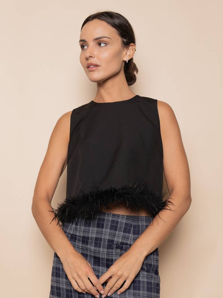 Solene Top in Black