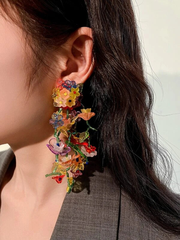 Floral Statement Earring