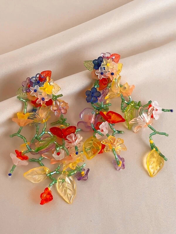 Floral Statement Earring